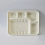 Disposable Biodegradable Corn Starch Tableware Lunch Box