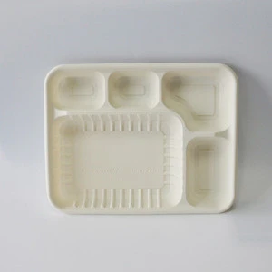 Disposable Biodegradable Corn Starch Tableware Lunch Box