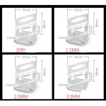 Disposable White Plastic PP Spacer 1mm 1.5mm 2mm 3mm Tile Leveling System Clips