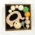 Import diy wooden teething pacifier clip chain with wood beads from China