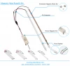 DLC listed 2ft 24w 4ft with 2 strips 36w magnetic LED strip retrofit kits with external driver for troffer fixtures