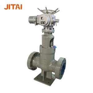 DN200 Electric Actuated Remote Control Solid Wedge Gate Valve for Italian Customers
