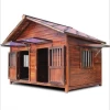 Double door solid wood dog house outdoor waterproof medium and large animal house