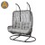 Import Double seat Rattan Wicker Patio Swings Metal Frame Outdoor Hanging Egg Chair from China