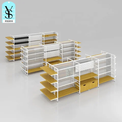 Buy Double Side Convenience Store Display Shelf / Rack Gondola ...