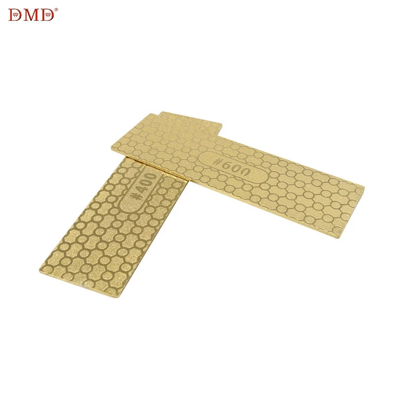 Double Sided Titanium Diamond Grindstone Small Grindstone Outdoor Tool 400# 1000# H3 Golden Whetstone Home Kitchen Essential Too