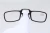 Import drop ship high end quality TR90 spring clip on nose pincenez rectangle light weight reading glasses from China