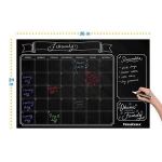 Dry Erase Chalkboard Wall Calendar Decal Sticker for Liquid Chalk Marker Board, 24 x 36 Inches