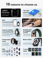 Big Display Screen IP68 Waterproof Smart Watch Bracelet for Android for iOS Watch