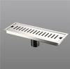 Durable bathroom accessory stainless steel rectangle toilet long floor drain for hotel home