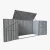 Import E new design metal bike sheds garden sheds warehouse from China