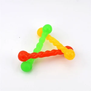 Eco-Friendly Stocked Super Bite-Resistant Rubber Latex Bulk Cheap Large Bone Interactive Squeaky Chew Pet Dog Toys