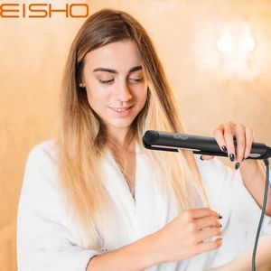 EISHO Beauty product lcd display multi function flat iron hair straighteners