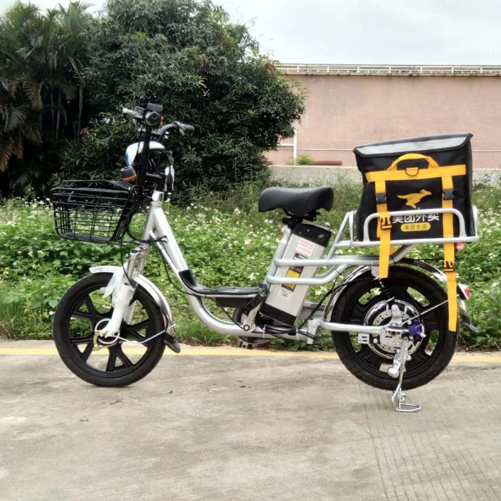 Electric delivery bike 16ah/48V lithium battery 350w motor  delivery bicycle   delivery bike  Electric food bike