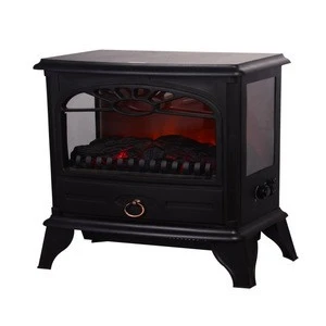 electric fireplace heater with LED