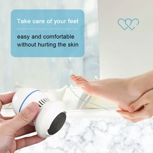 Electric Foot File Vacuum Callus Remover Rechargeable Foot Files Clean Tools Feet Care for Hard Cracked Skin