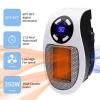 Electric Handy Wall-Outlet Space Heater Plug-in Mini Heater Portable with Timer and LED Display Fan Heater