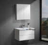 European bathroom cabinet modern & Basin Gloss White - Wall Hung home bathroom furniture