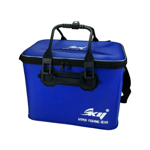 EVA material multifunction double layer waterproof bait bag box live fish lure box fishing box
