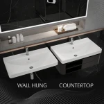 EVERSON bathroom sinks with cabinet and vanities