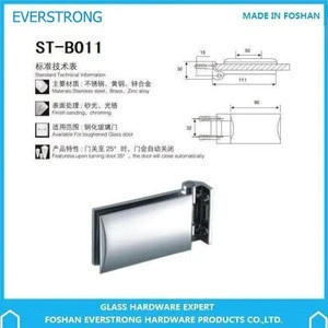 Everstrong shower room glass accessories ST-B011solid  brass wall to glass door screen  hinge fittings