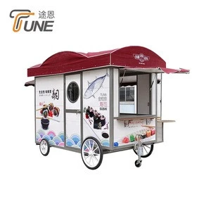 Excellent design ice cream food cart retro mobile food trailer snack machine for sale