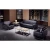 Import Executive office sofa black leather sofa lounge furniture from China