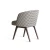 Import fabric dining chairs modern restaurant dining chair solid wood legs soft cushion from China