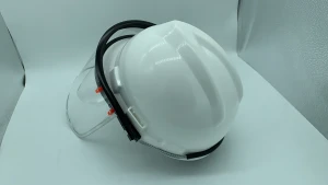 Face shield for helmet aluminum brasket PC lens 20x40cm with aluminum edge