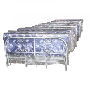 Factory direct sale Pre-assemble steel bed low price foldable metal beds