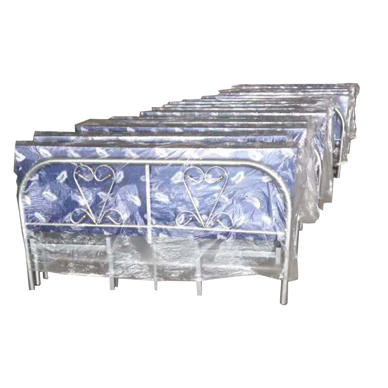 Factory direct sale Pre-assemble steel bed low price foldable metal beds