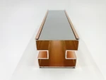 Factory direct sale stainless steel store product display stand perforated wall strip rose gold display construction frame