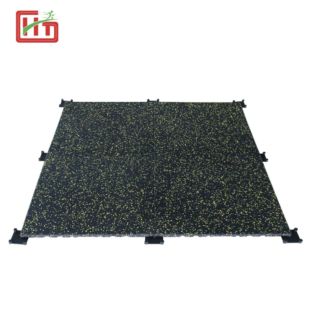 Factory High quality wear resistant gym rubber flooring tile recycled rubber gym mat
