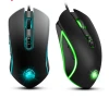 factory hot seller 7 keys gaming wired mouse dazzle colourbreathing lamp eat chicken mobile game mouse