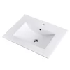 Factory Manufacturer Ceramic thin edge above counter Wash Basin  60cm  lavatory sink with cupc