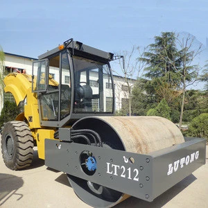 Factory supply 12 Tons mechanical single drum Road Roller LT212 For Sale