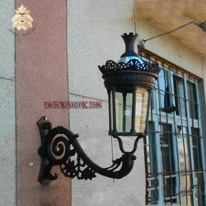 Factory supply sale creative black iron light iron wall lamp for villa garden decoration