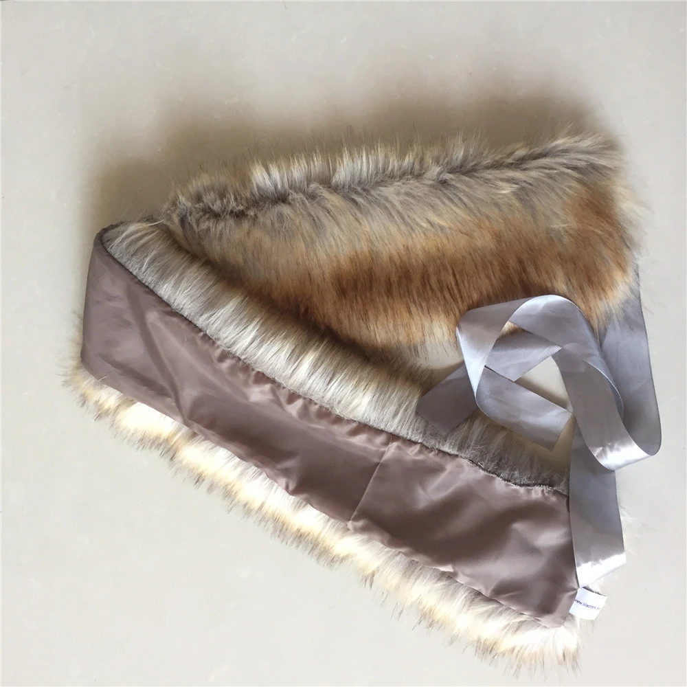 Factory wholesale black fox faux fur fabric, white fox fake fur for, fur collars