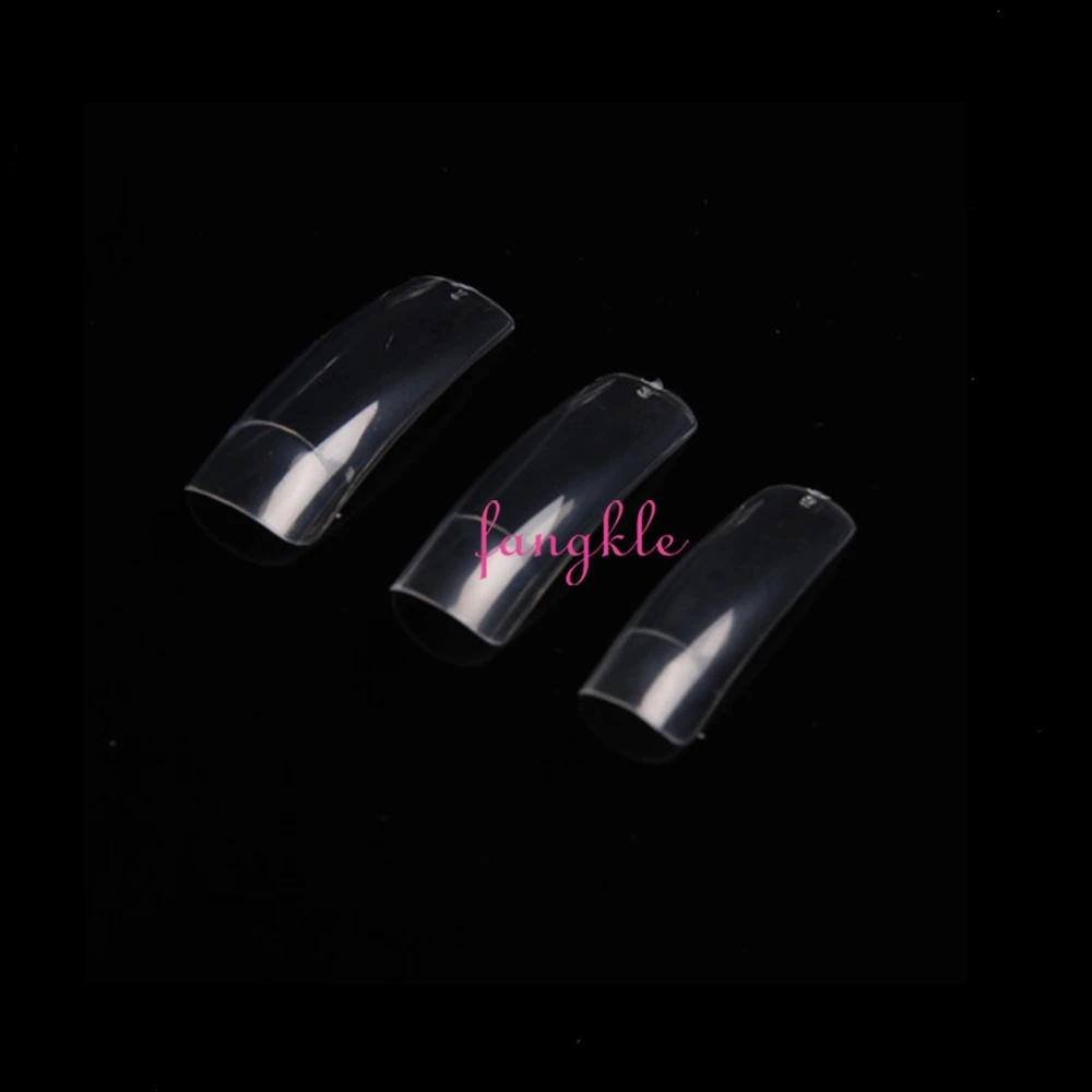 Factory wholesale half nail tips abs plastic acrylic nail tips natural