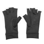 Factory Wholesale Magnetic Fingerless Anti Copper Arthritis Compression Gloves