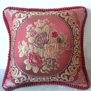 Fancy pillow case cover decorative embroidered pillow case backdrop
