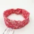 Import Fashion Elastic Red Knitted Fabric Head Wrap Headbands from China