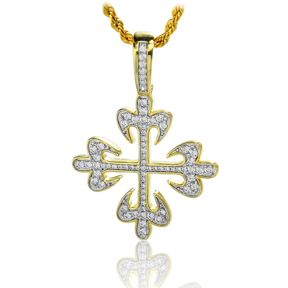 Buy Fashion Hip Hop Design 925 Sterling Silver Jesus Cross Anchor ...