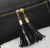 Fashion imitation Leather Nylon Lining Golden Hardware Metal Zipper Pu Tassel Little Crossbody Handbag For Woman