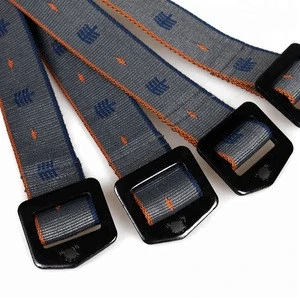 Fashion woven fabric plastic buckle Canvas braided Belts