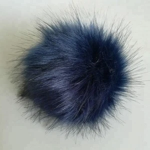 Faux fur fox pompom fake fur accessory handmade pom pom wholesale