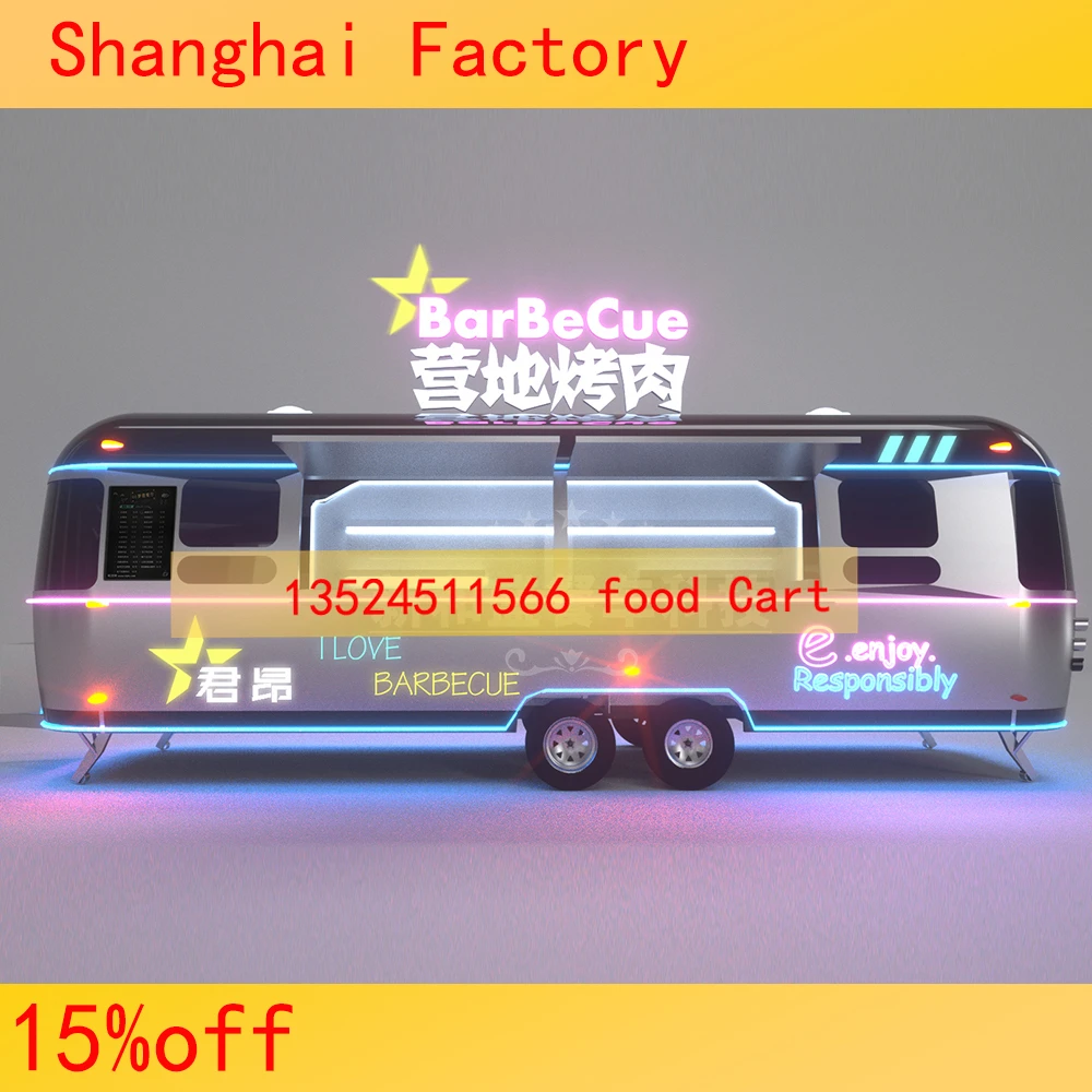 Favorable price outdoor mobile bakery food cart trailer/ fast food kiosk/food truck Shanghai manufacturers