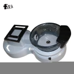 Fiberglass basin crystal bowl Pedicure spa tub with magnetic jet