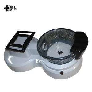 Fiberglass basin crystal bowl Pedicure spa tub with magnetic jet