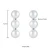 Import Fine Three Pearls 925 Sterling Silver Fashion Huggie Hoop Earrings Handmade Freshwater Pearl Jewelry Gifts for Women from China